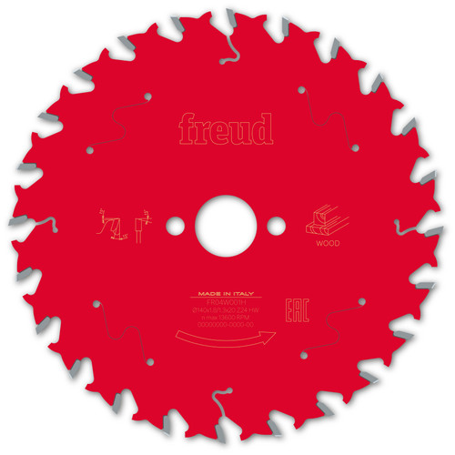 Freud Wood Circular Saw Blade 140mm x 20mm x 1.8mm x 36T (F03FS09668)
