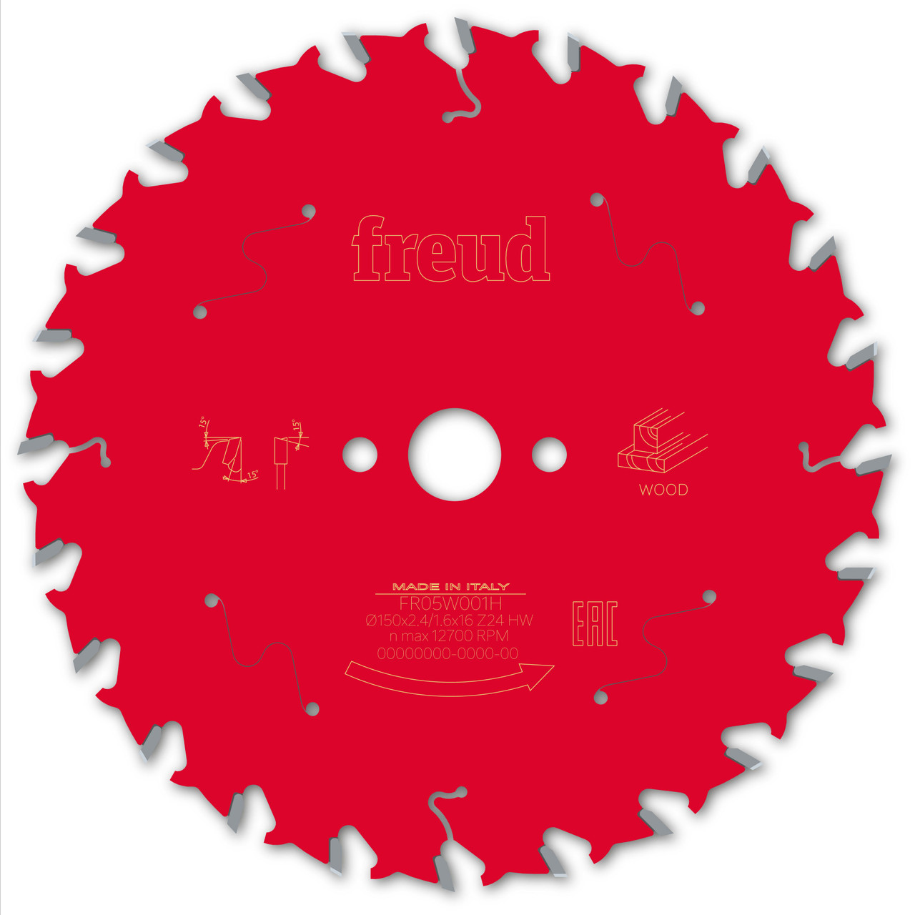 Freud Wood Circular Saw Blade 150mm x 16mm x 2.4mm x 24T (F03FS09670)