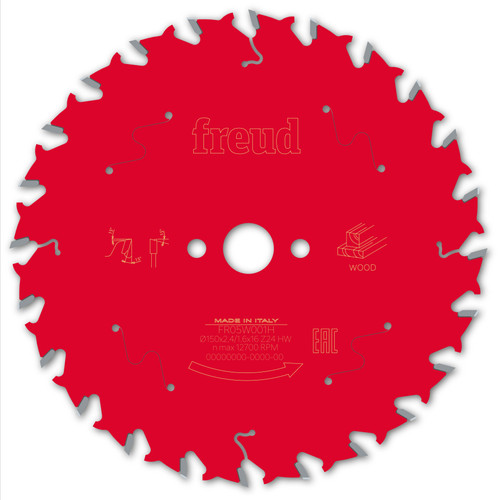 Freud Wood Circular Saw Blade 150mm x 16mm x 2.4mm x 24T (F03FS09670)
