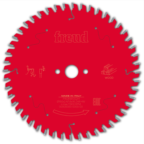 Freud Wood Circular Saw Blade 160mm x 16mm x 2.4mm x 48T (F03FS09674)