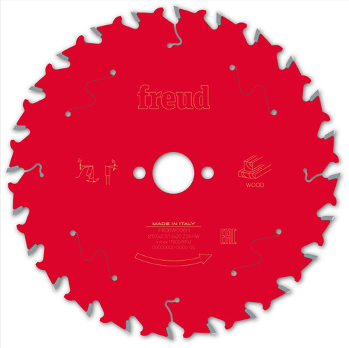Freud Wood Circular Saw Blade 160mm x 20mm x 2.2mm x 24T (F03FS09678)