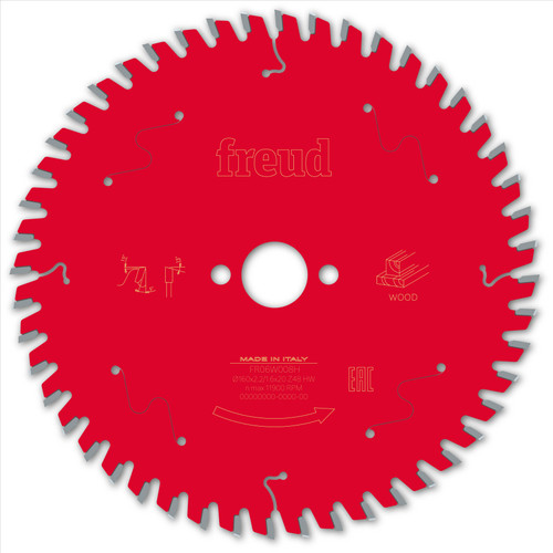Freud Wood Circular Saw Blade 160mm x 20mm x 2.2mm x 48T (F03FS09680)