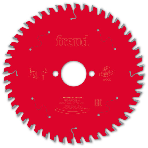 Freud Wood Circular Saw Blade 165mm x 30mm x 2.4mm x 48T (F03FS09693)