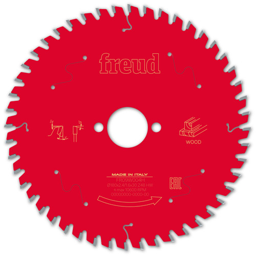 Freud Wood Circular Saw Blade 180mm x 30mm x 2.4mm x 48T (F03FS09699)
