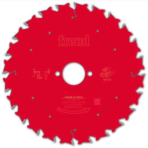 Freud Wood Circular Saw Blade 184mm x 30mm x 2.4mm x 24T (F03FS09709)
