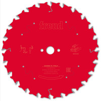 Freud Wood Circular Saw Blade 190mm x 16mm x 2.4mm x 24T (F03FS09712)