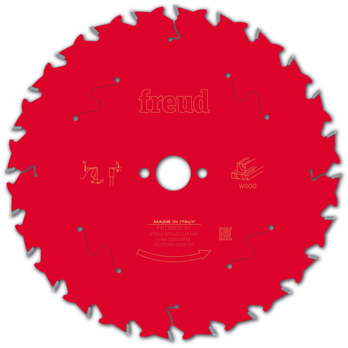 Freud Wood Circular Saw Blade 190mm x 20mm x 2.4mm x 24T