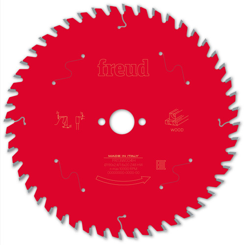 Freud Wood Circular Saw Blade 190mm x 20mm x 2.4mm x 48T (F03FS09715)