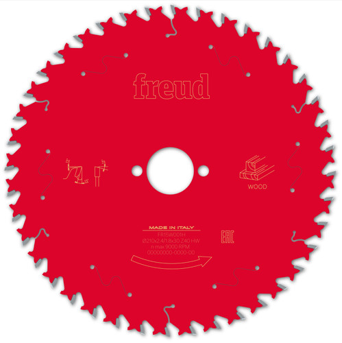 Freud Wood Circular Saw Blade 210mm x 30mm x 2.4mm x 40T (F03FS09723)