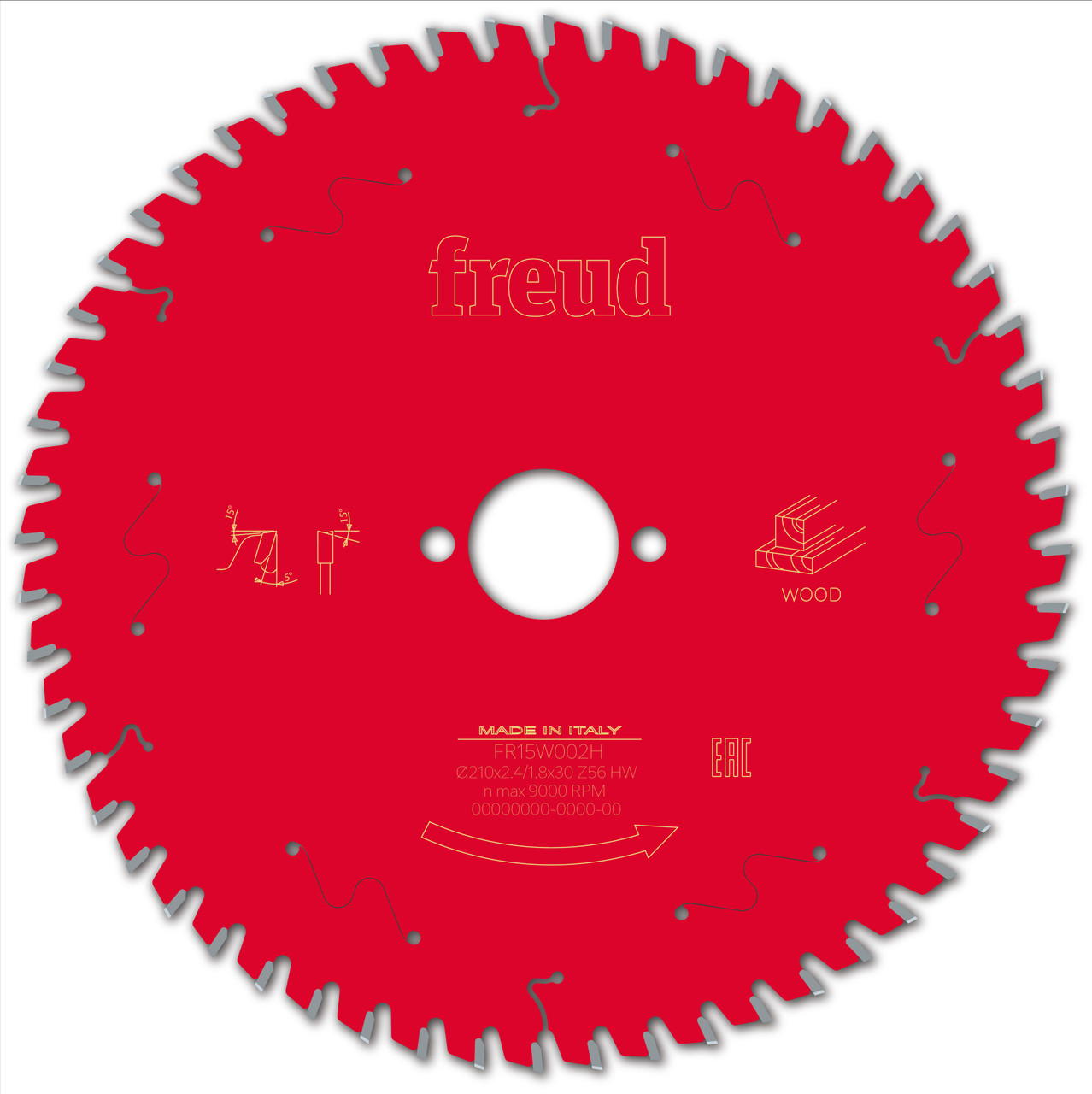 Freud Wood Circular Saw Blade 210mm x 30mm x 2.4mm x 56T