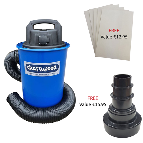 Charnwood DC50Auto 50L AutoStart High Filtration Dust Extractor