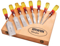 Irwin Marples M373 8 Piece Splitproof Bevel Edge Chisel Set