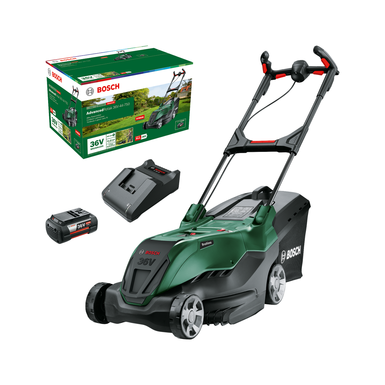 Bosch AdvancedRotak 36V-44-750 (1x 4.0Ah) Cordless Lawnmower