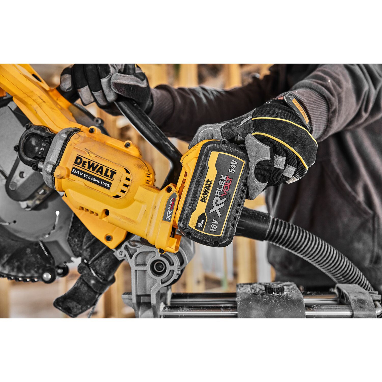 Dewalt DCS781X2 54V Flexvolt 305mm Mitre Saw