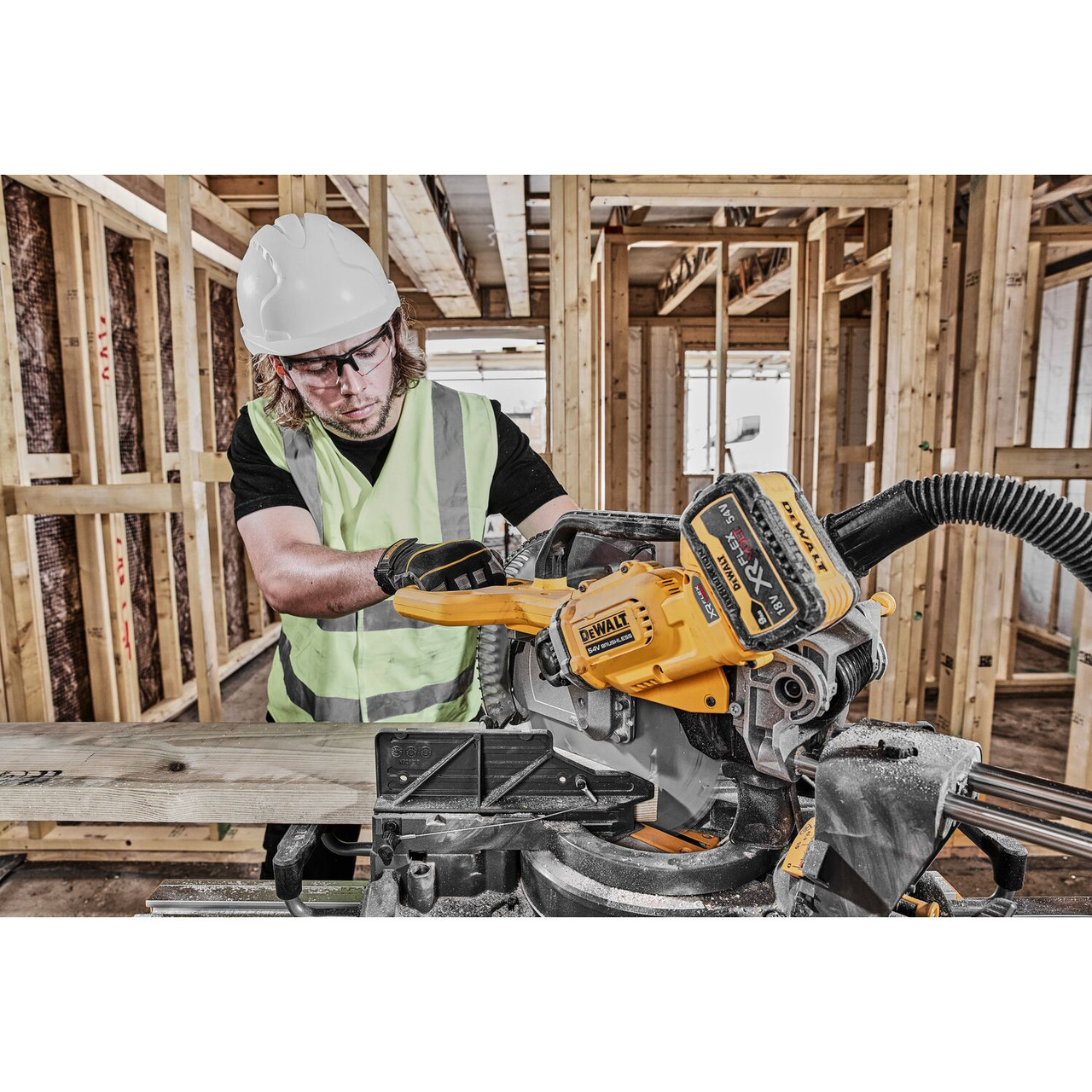 Dewalt DCS781X2 54V Flexvolt 305mm Mitre Saw