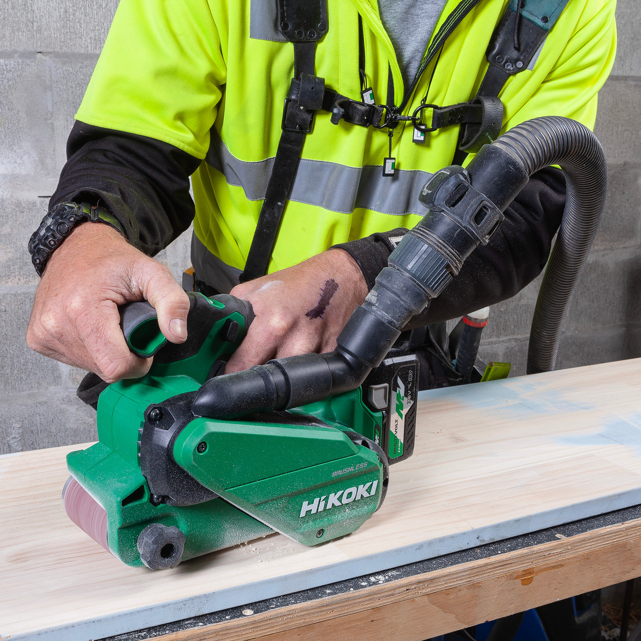 Hikoki 36v 75mm Cordless Belt Sander (Body Only) (SB3608DA)