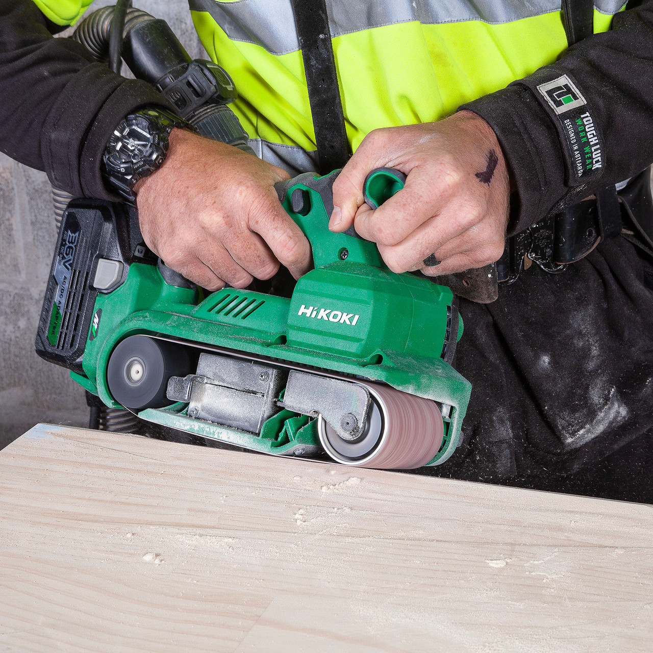 Hikoki 36v 75mm Cordless Belt Sander (Body Only) (SB3608DA)
