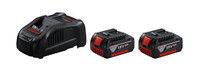 Bosch 2 x GBA 18V 5.0Ah Battery + GAL 1880 CV Charger