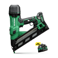 Hikoki 2nd Generation - 18V 15g 65mm Straight Finishing Nailer (2 x 2ah)