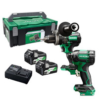 Hikoki KC18DC 18V Heavy-duty Compact Brushless Twin Pack (2x 5Ah Multi-Volt Batteries)