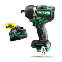 Hikoki WR36DEW2Z 36V MultiVolt Impact Wrench, (1/2"), 770Nm/1050Nm - Body Only
