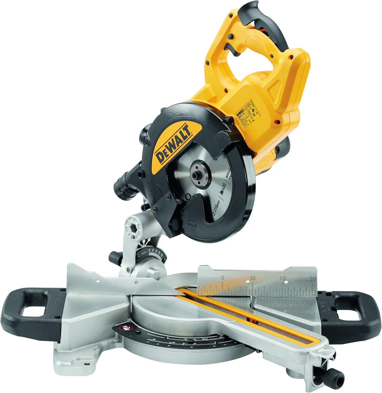 DeWALT DWS774 216mm XPS Slide Mitre Saw (1400W) 230V ( DWS774-GB)
