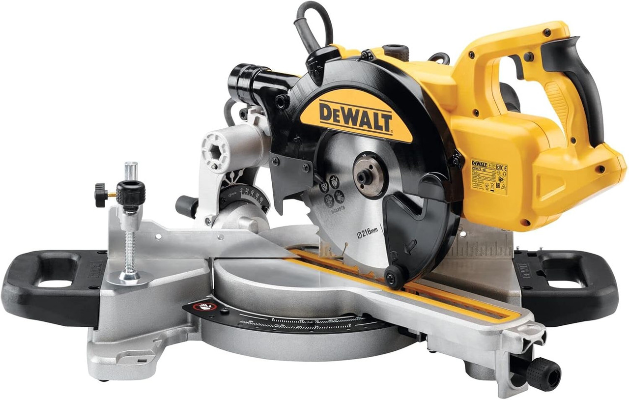 DeWALT DWS774 216mm XPS Slide Mitre Saw (1400W) 230V ( DWS774-GB)