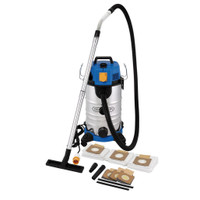Draper 110V M-Class Dust Extractor, Wet and Dry Vacuum Cleaner with Power Take-Off, 35L, 1100W