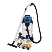 Draper 230V M-Class Dust Extractor, Wet and Dry Vacuum Cleaner with Power Take-Off, 35L, 1500W
