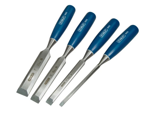 Stanley 5002 4pce Chisel Set Oil and Stone