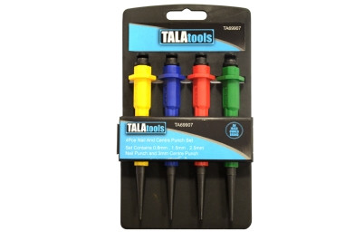 Tala 4 Piece Nail & Centre Punch Set (TAL69907)