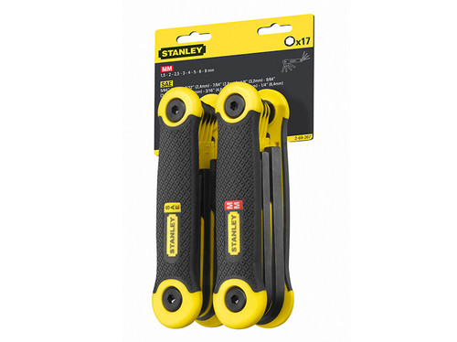 Stanley Metric & Imperial Folding Hexagon Key Set (STA269267)