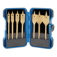 Draper 18560 7 Piece Titanium Nitride Coate Flat Bit Wood Set (18560)