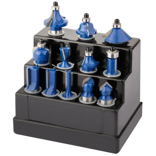 Draper 12 Piece 1/4" TCT Router Bit Set (72892)