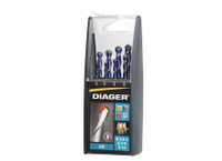 Diager 8 Piece Multimaterial Drill Bit Set