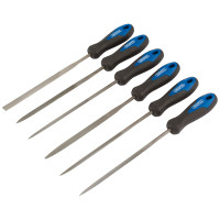 Draper 83982 140mm Soft Grip Needle File Set (6 Piece)