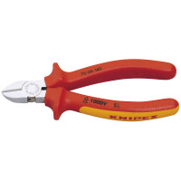 Knipex 70 06 140 140mm VDE Fully Insulated Diagonal Side Cutters (81254)