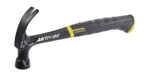 Stanley FatMax 450g(16oz) Curved Claw Antivibe Hammer (STA151275)
