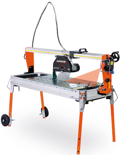 Battipav Supreme 120S Marble Bridge Saw with Wheels & Laser (81201)