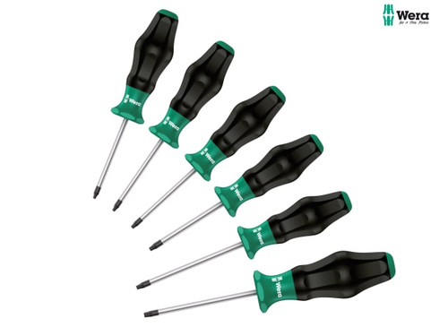 Wera Kraftform Comfort Screwdriver Set, 6 Piece SL/PZ 