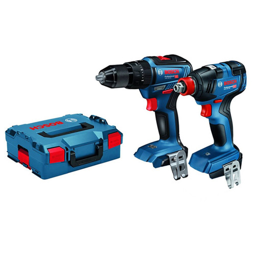 Bosch Brushless Twin Pack - GSB 18V-55 Combi Drill & GDX 18V-200 Impact Wrench - Body Only