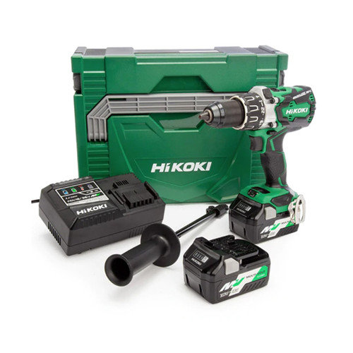 Hikoki 18V Cordless Brushless Combi Drill (2 x 5.0AH Multivolt Batteries) (DV18DBXL/JRZ)
