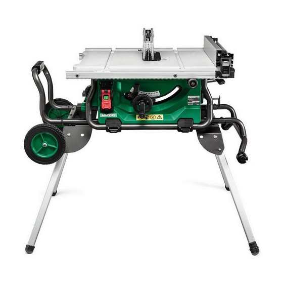 HiKoki 36V Cordless 254mm Table Saw with Stand (Body Only) (C3610DRJW4Z)