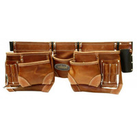 Rolson Brown Double Tool Pouch