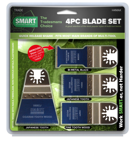 Smart Trade 4pc Multi Tool Blade Kit (H4MAK)