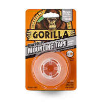 Gorilla Double-Sided Mounting Tape 25.4mm x 1.52m (Clear) (GRLGGTHDSMT)