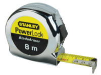 Stanley PowerLock®  Pocket Tape 8m (Width 25mm) (Metric only)