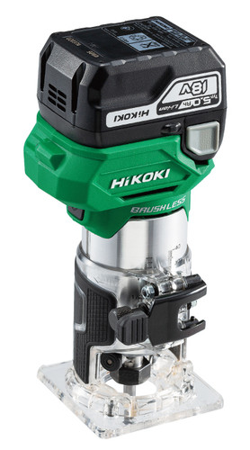 Hikoki 18V Brushless 1/4" Cordless Laminate Trimmer 