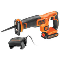 Black & Decker 18V 1.5Ah Recip Saw with 1.5Ah Battery and Charger