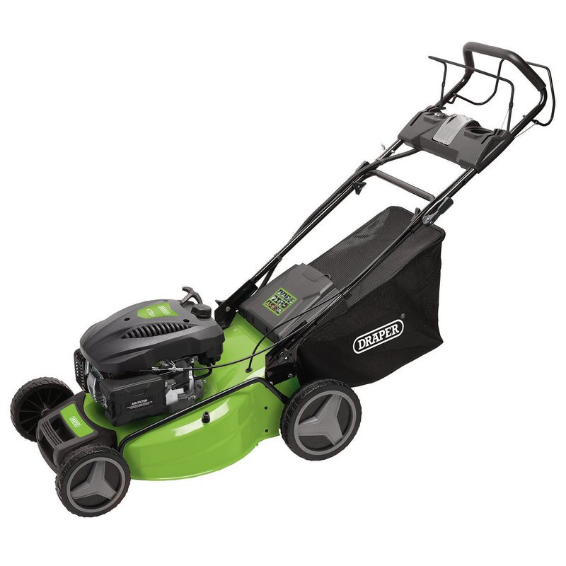 Self starting lawn discount mower